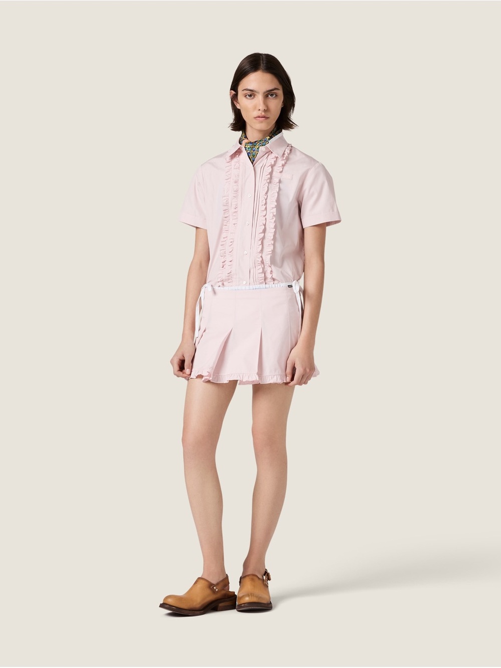 Miu Miu Poplin Shirt Pink It38